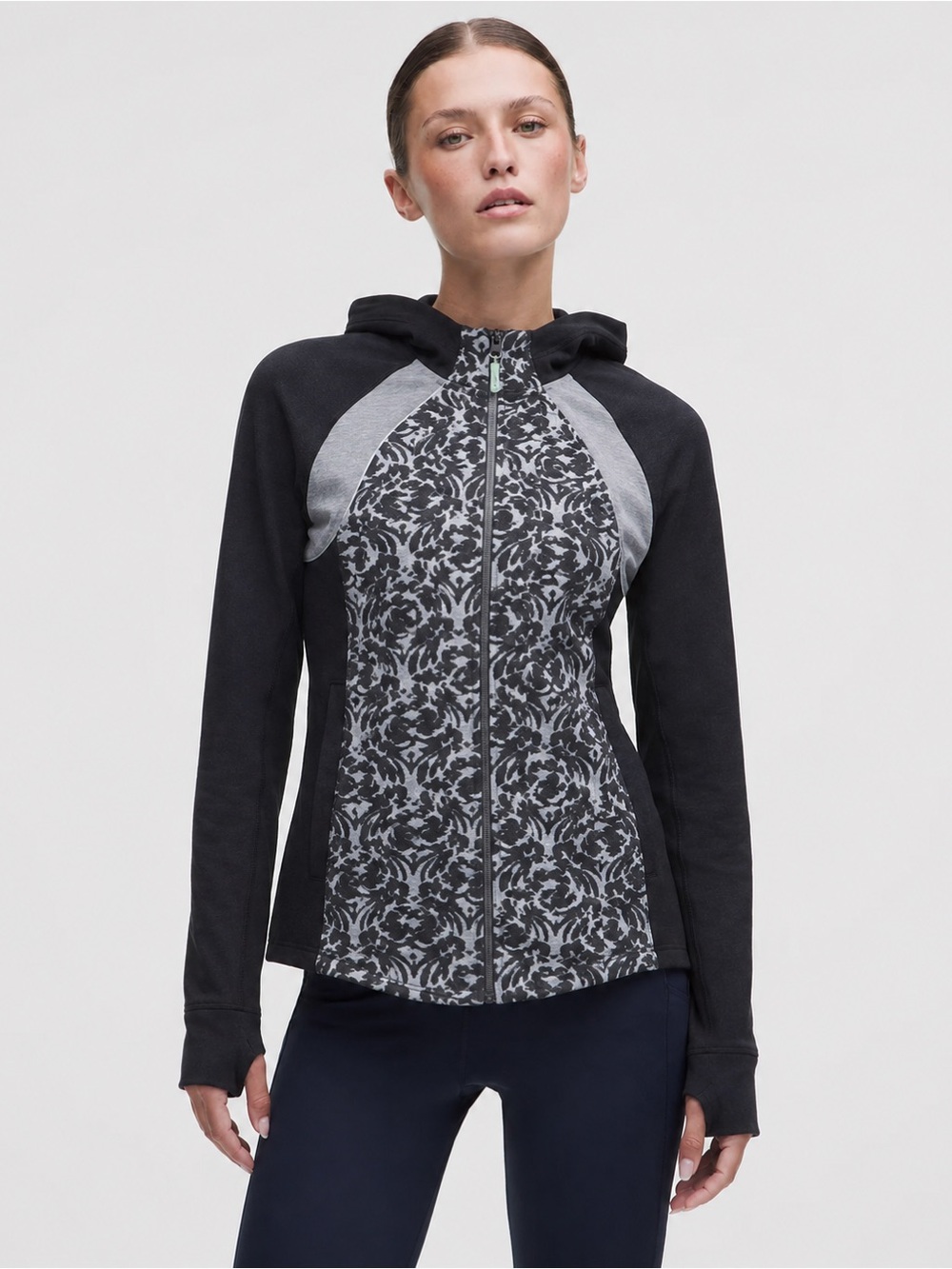 Anthropologie Pure + Good Hooded Zip Sweatshirt Hoodie Active Wear Top XS *J